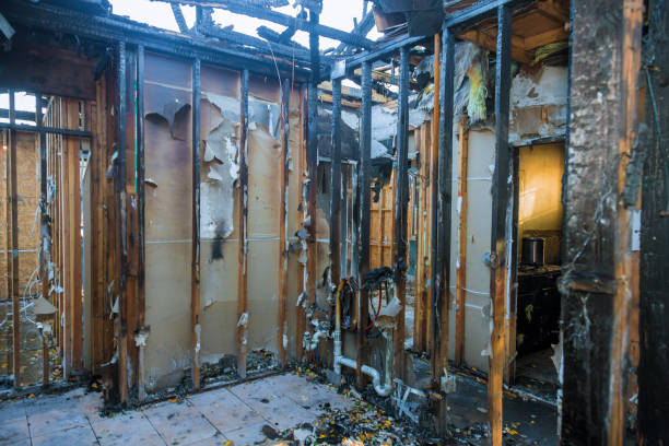 Professional Fire Damage Removal technician working in Wesley Hills, NY
